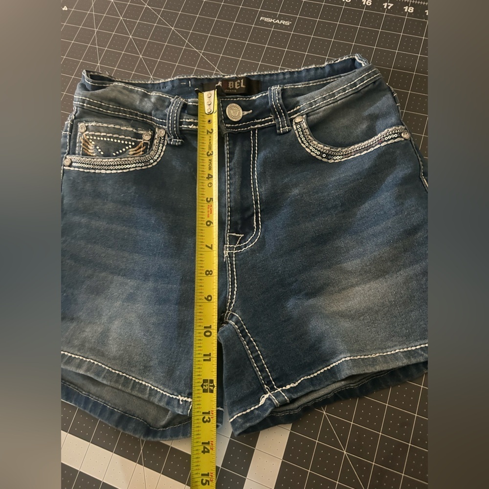 BKE Indigo Jean Shorts with Contrast Stitching - Picture 5 of 7